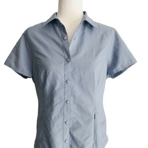 Duluth Trading Large Button Up Shirt Golf Polo